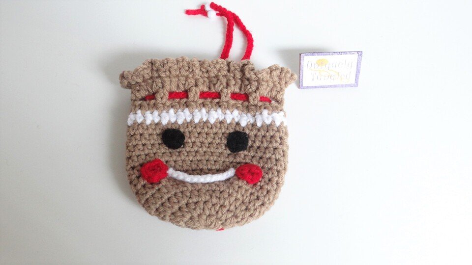 Gingerbread Pouch- Crochet Pattern PDF- English