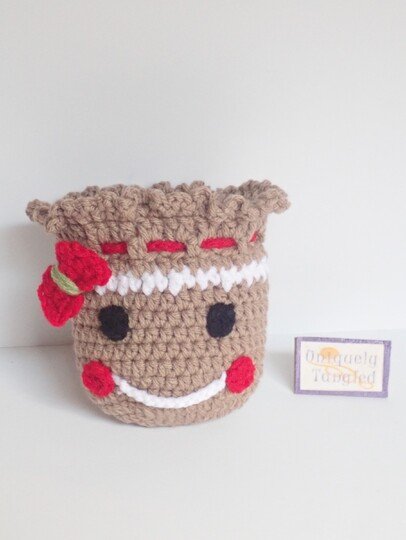 Gingerbread Pouch- Crochet Pattern PDF- English