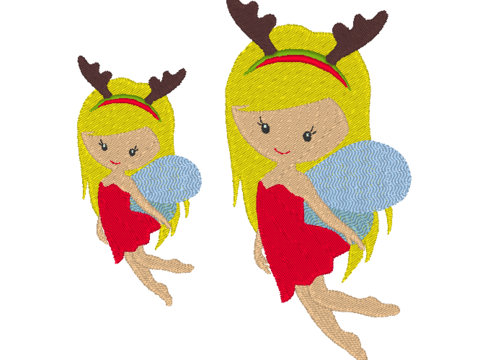 Freebie Weihnachtsfee Stickdatei