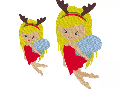 Freebie Weihnachtsfee Stickdatei