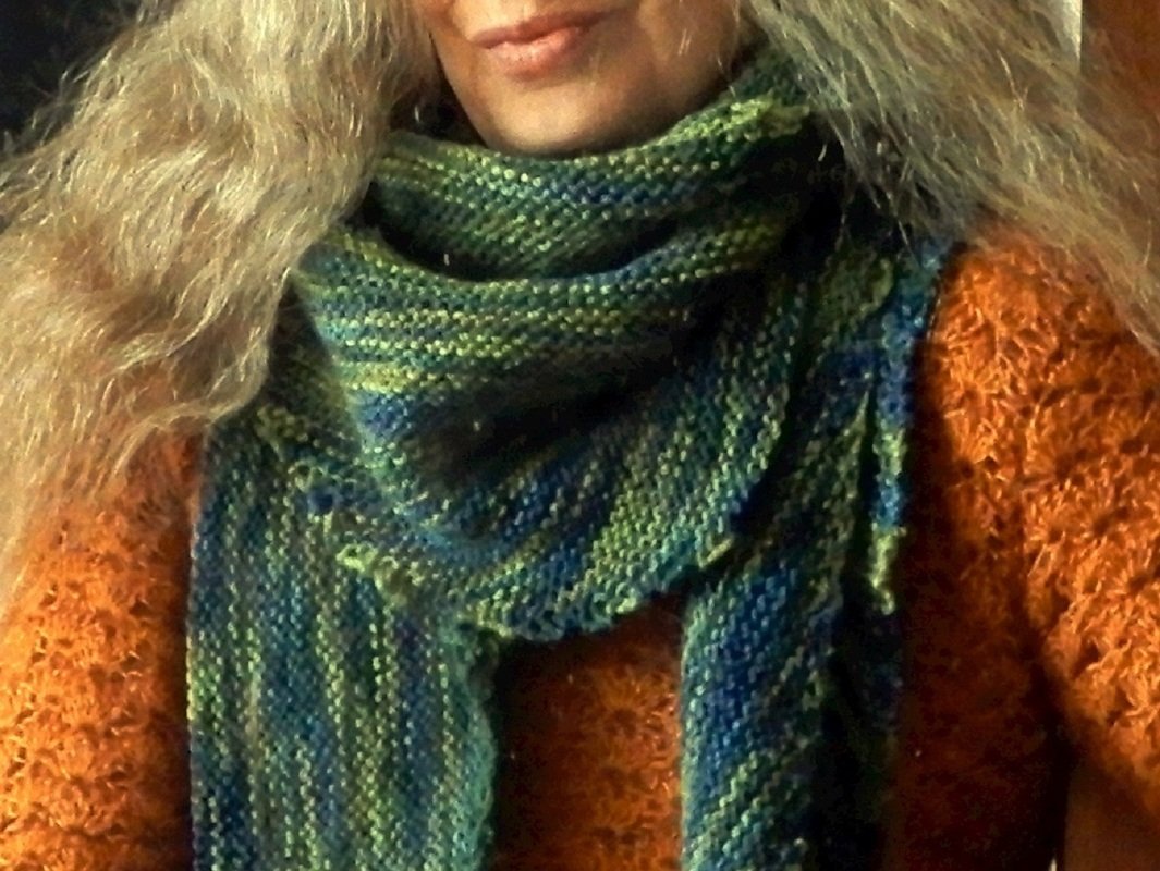 Strickanleitung Dreiecksschal / Dreieckstuch "Moss"