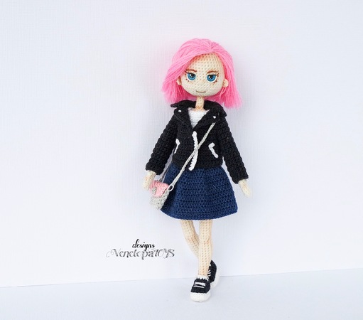 PDF Pattern Crochet Outfit for Doll Avy
