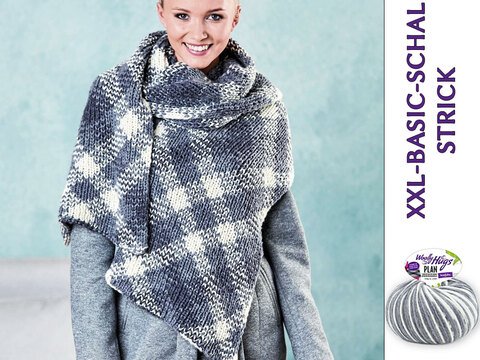 XXL-BASIC-SCHAL - STRICK