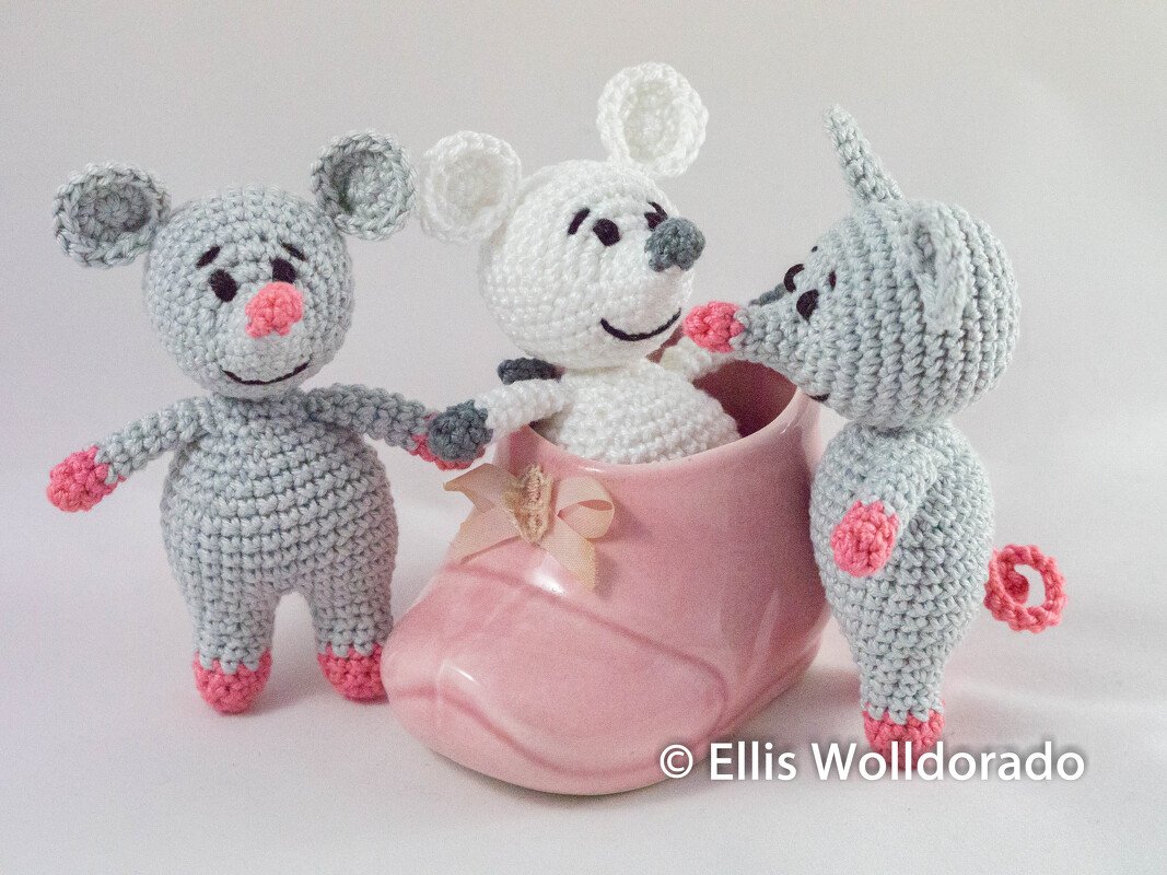 Mini-Mäuschen, Amigurumi, Häkelanleitung