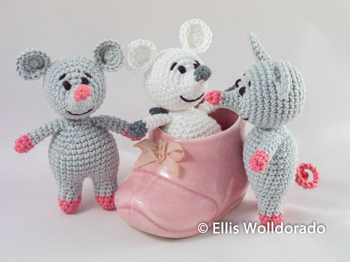 Mini-Mäuschen, Amigurumi, Häkelanleitung