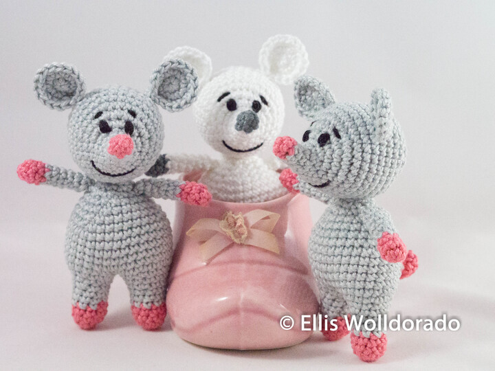 Mini-Mäuschen, Amigurumi, Häkelanleitung
