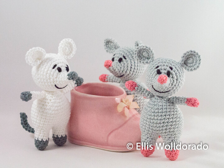 Mini-Mäuschen, Amigurumi, Häkelanleitung