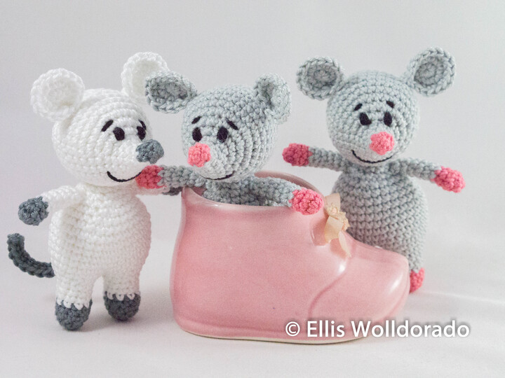 Mini-Mäuschen, Amigurumi, Häkelanleitung