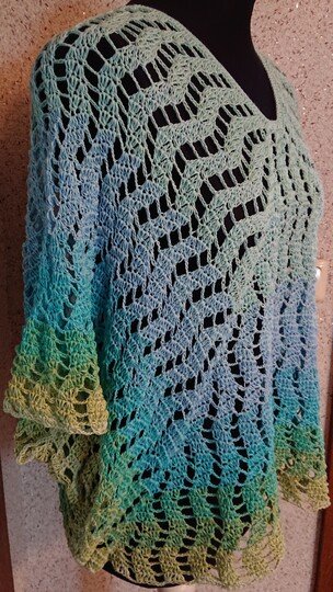 Oversize Tunika Jana häkeln Oberteil Shirt Häkeltunika