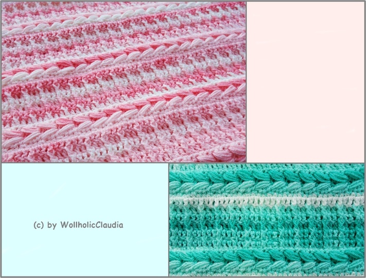 Häkelanleitung Babydecke/ Decke "Finn und Fiona"