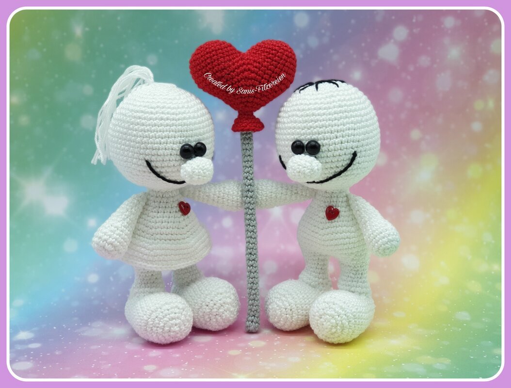 H&auml;kelanleitung Valentinsp&auml;rchen