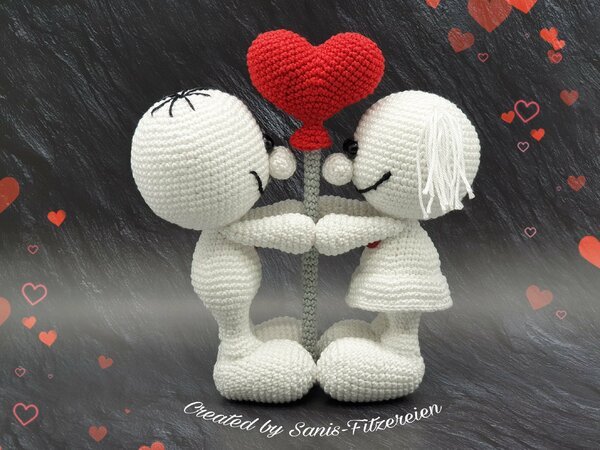 crochet pattern Valentines-Couple