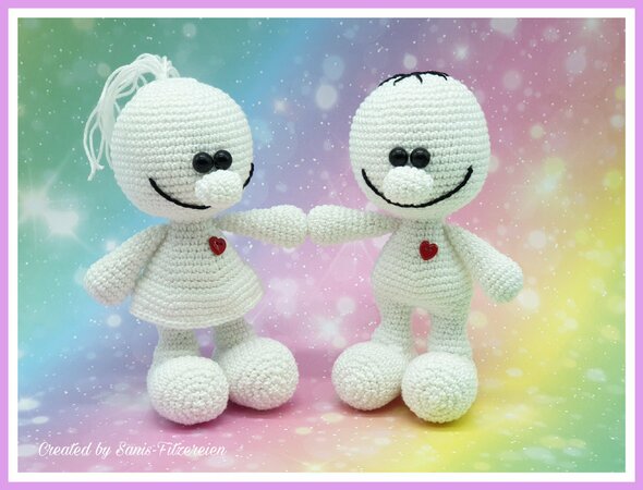 crochet pattern Valentines-Couple