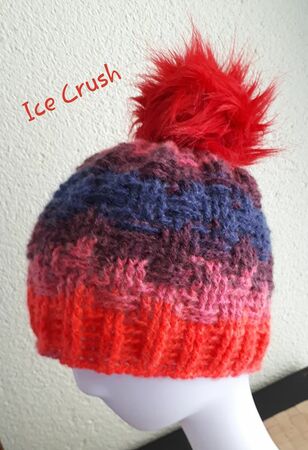 Häkelanleitung "Ice Crush" für eine Mütze oder Beanie, unisex, individuell für alle Größen anpassbar, mit Größentabelle