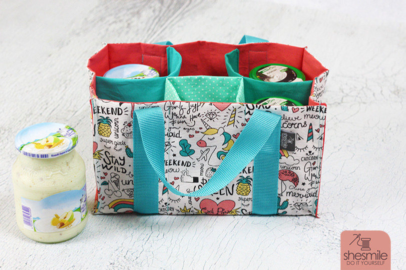 Flaschentasche und Tragetasche "TanteTrage" (Nähanleitung und Schnittmuster für 5 Größen)