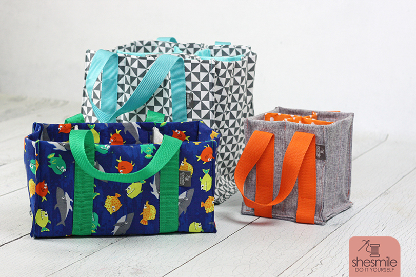 Flaschentasche und Tragetasche "TanteTrage" (Nähanleitung und Schnittmuster für 5 Größen)