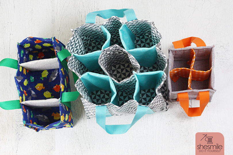 Flaschentasche und Tragetasche "TanteTrage" (Nähanleitung und Schnittmuster für 5 Größen)