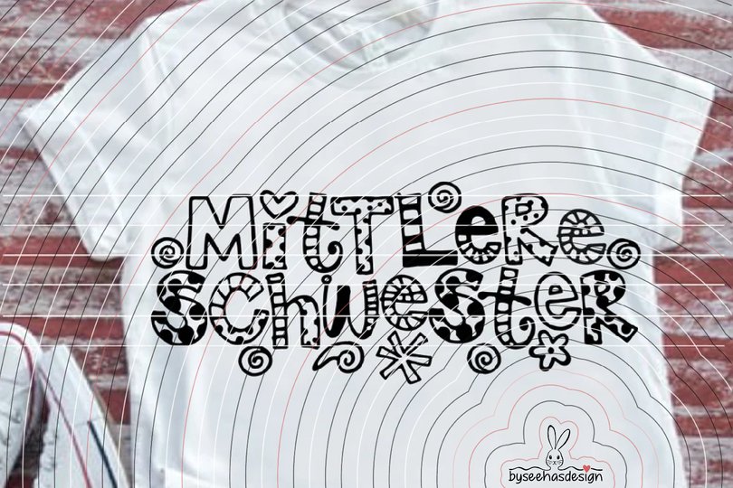 Mittlere Schwester Plotterdatei SVG DXF