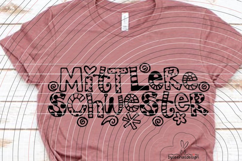 Mittlere Schwester Plotterdatei SVG DXF