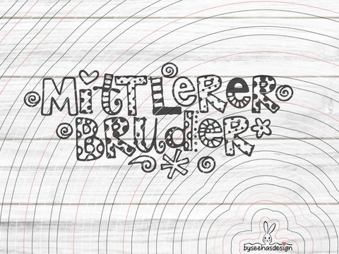 Mittlerer Bruder Plotterdatei SVG DXF
