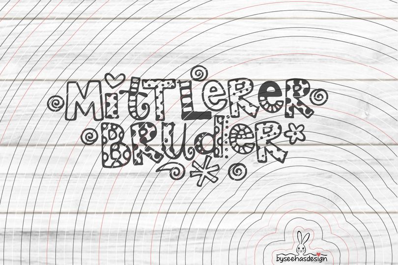 Mittlerer Bruder Plotterdatei SVG DXF