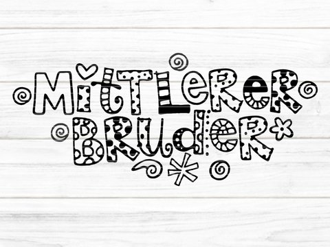 Mittlerer Bruder Plotterdatei SVG DXF FCM
