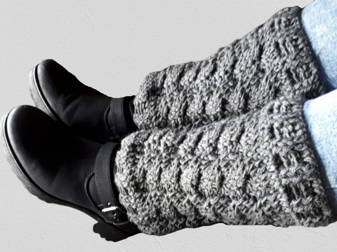 Bein-Stulpen "Zöpfchen"