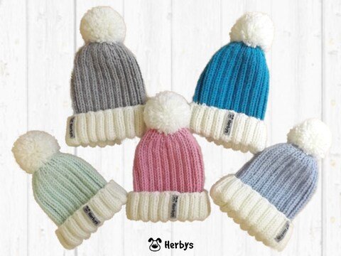 Strickanleitung Babymütze "Pudelhaube"