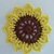 Häkelanleitung Untersetzer "Sonnenblume"