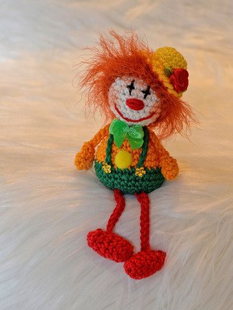 kleine Kantenhocker Clown verschiedene Varianten zu Fasching Karneval Deko