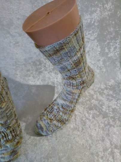 Sockenmuster starke Verbindung, Sockengröße 32 bis 47, 56 bis 72 Maschen