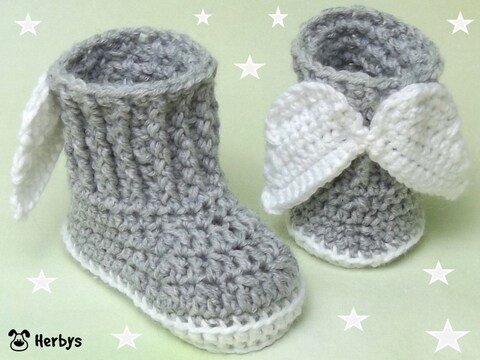 Häkelanleitung Babyschuhe "Engerl"