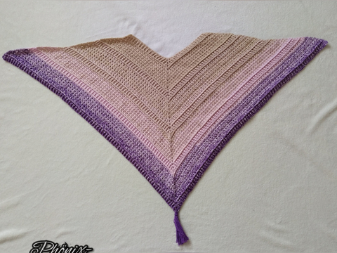 Tuch Phönix - Wege des Lebens - Dreieckstuch