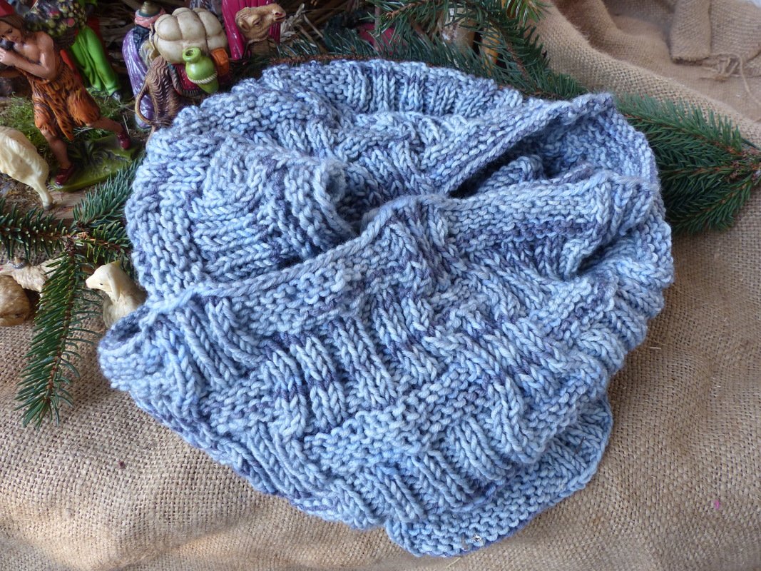 Strickanleitung Loop "Kalte Weihnacht" - Unisex