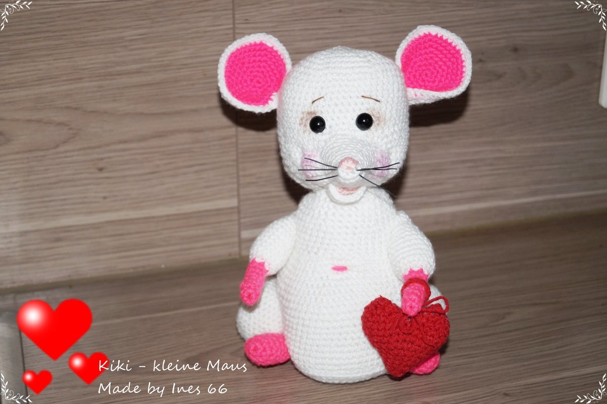 Valentinsmaus KIKI kleine Maus
