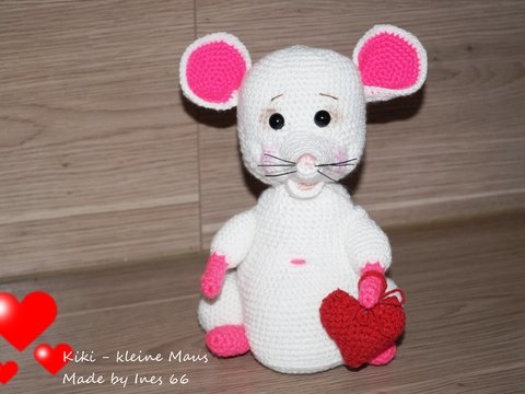 Valentinsmaus KIKI kleine Maus
