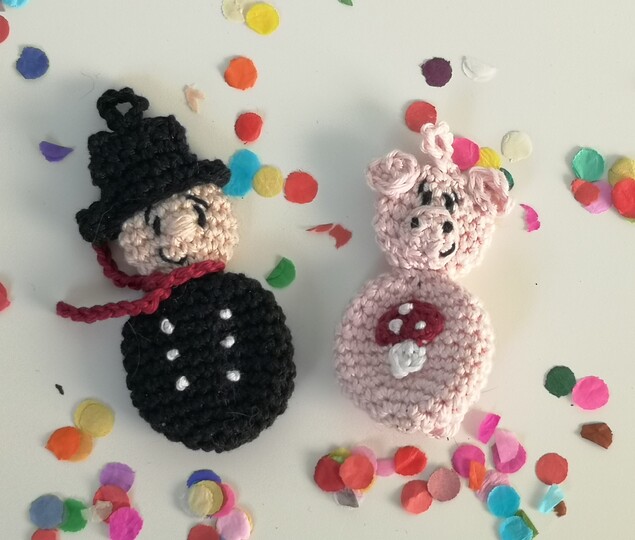 Der schnelle Glücksbringer oder eben ein Einkaufs-Chip - Halter :-)