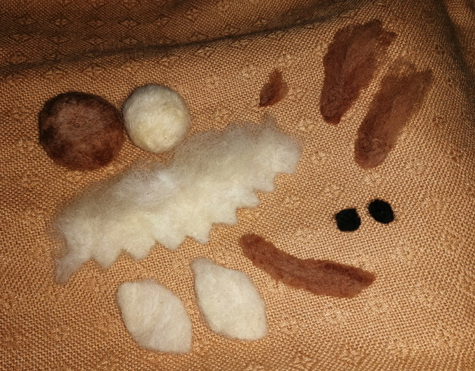 Kleine Eule, Filzanleitung Nadelfilzen