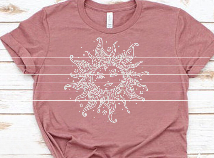 Sonne Plotterdatei SVG DXF