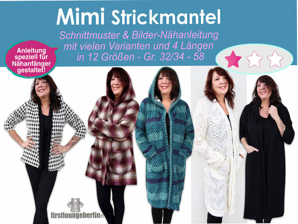 Mimi Mantel Strickmantel Strickjacke Lieblingsmantel Winter Kuscheljacke