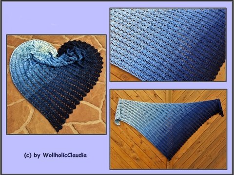 Häkelanleitung Neujahrstuch - asymmetrisch