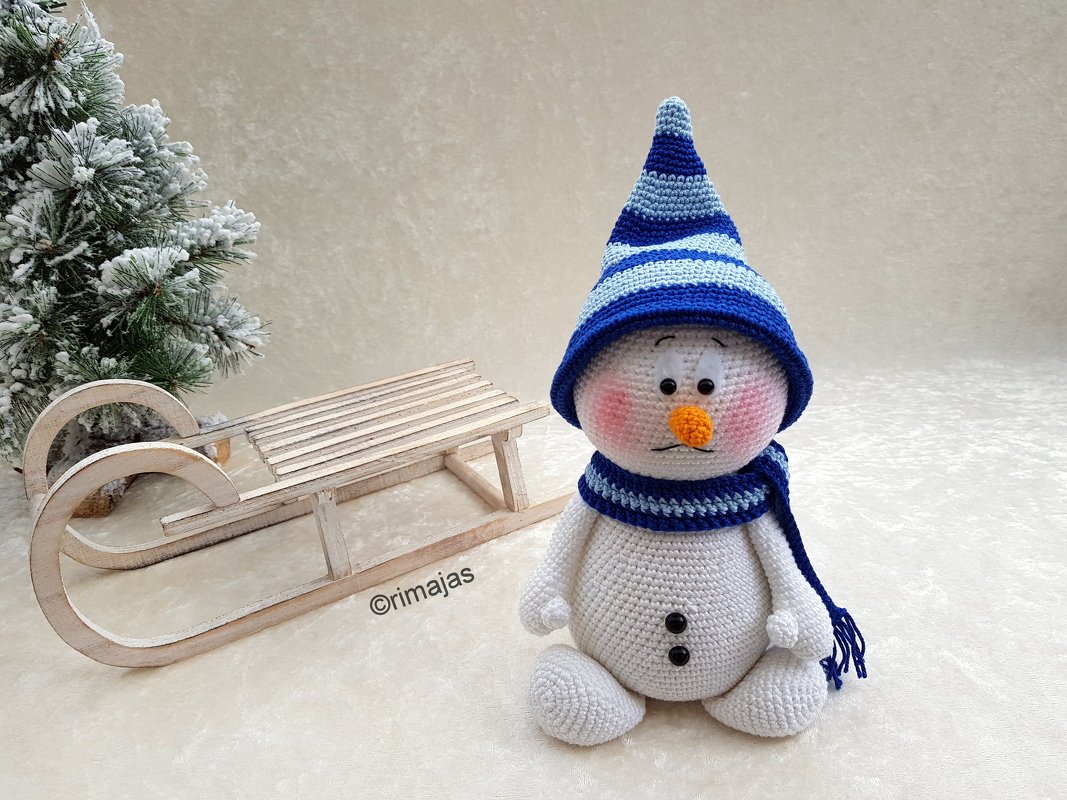 Häkelanleitung - Schneemann - trauriger Ludwig - Bild 4