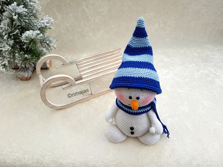 Häkelanleitung - Schneemann - trauriger Ludwig