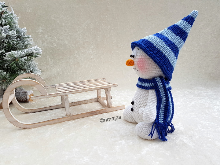 Häkelanleitung - Schneemann - trauriger Ludwig