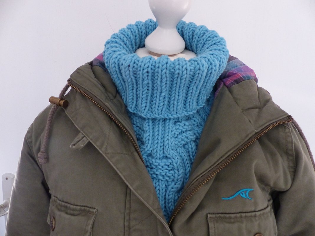 Strickanleitung Kragen - Rollkragen "Kalte Weihnacht" - Bild 5