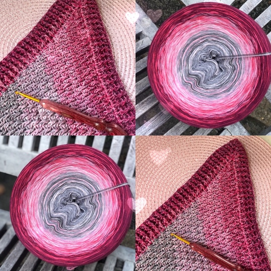 Häkelanleitung Dreieckstuch "Zarzamora"