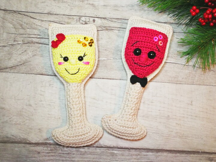 Beschwippstes Pärchen "Gerd und Trudi" häkeln