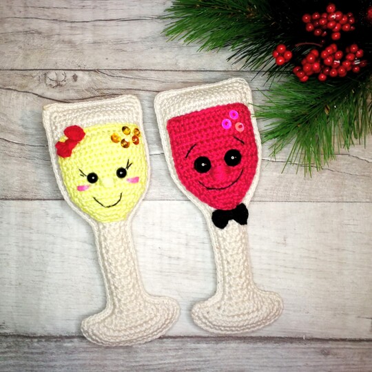 Beschwippstes Pärchen "Gerd und Trudi" häkeln