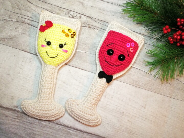 Beschwippstes Pärchen "Gerd und Trudi" häkeln