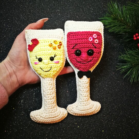 Beschwippstes Pärchen "Gerd und Trudi" häkeln